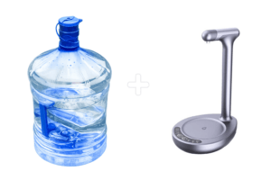 Barel 19l + Stolová vodná pumpa - šedá